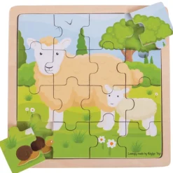 Bigjigs Toys Sheep & Lamb Puzzle