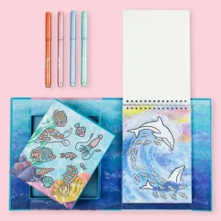 Tiger Tribe Shimmer Colouring Set - Sea Life