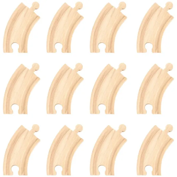 Bigjigs Rail Short Curves (Pack of 12)