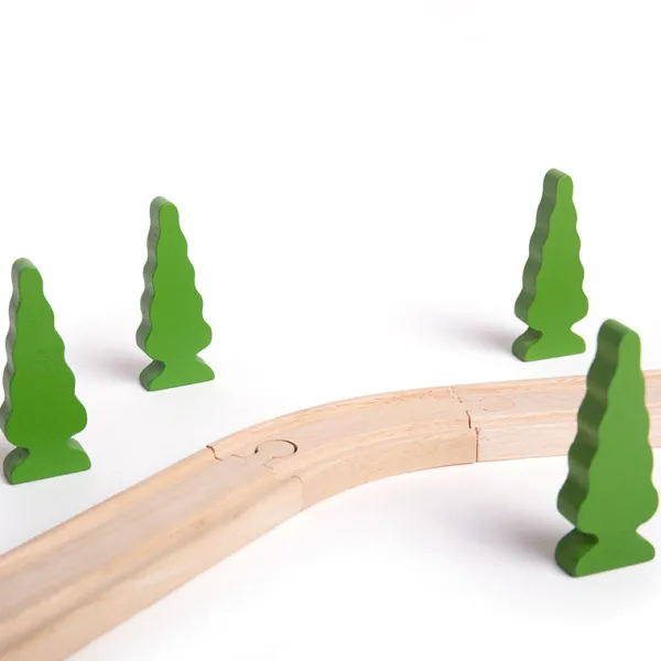Bigjigs Rail Short Curves (Pack of 12)