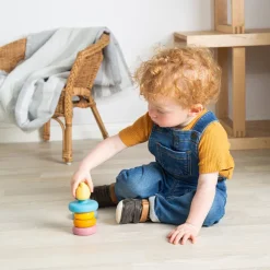 Bigjigs Toys Silicone Stacking Cat