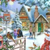 House of Puzzles Snowman's View - 1000 Piece Jigsaw Puzzle