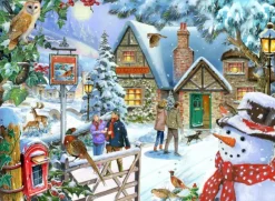 House of Puzzles Snowman's View - 1000 Piece Jigsaw Puzzle
