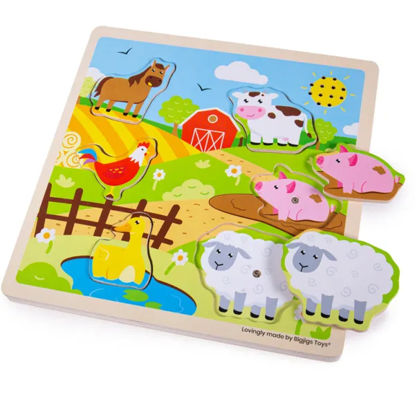 Bigjigs Toys Sound Puzzles - Farm