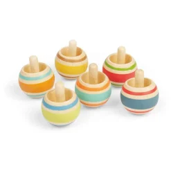 Bigjigs Toys Spinning Tops (6 Pack)