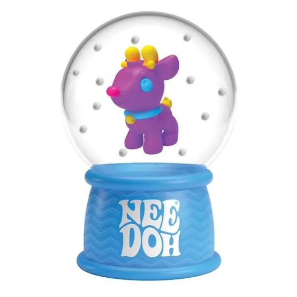 NeeDoh Squish N Flow Snow Globe