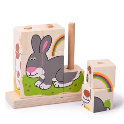 Bigjigs Baby Stacking Blocks (Pets)