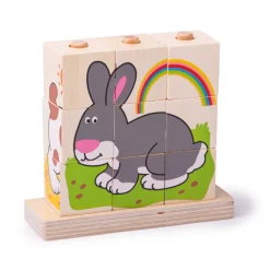 Bigjigs Baby Stacking Blocks (Pets)