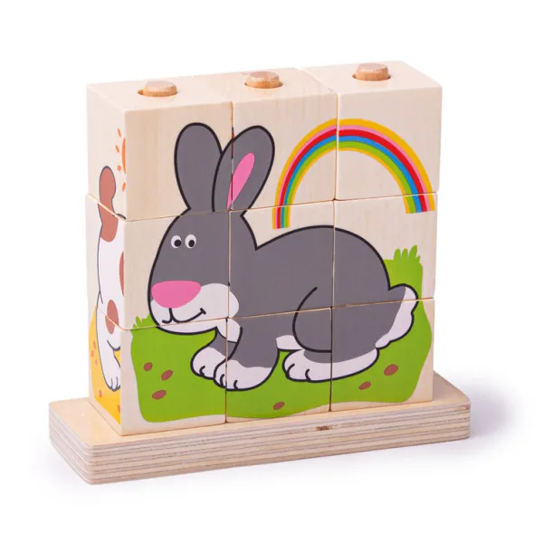 Bigjigs Baby Stacking Blocks (Pets)