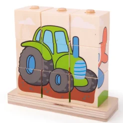 Bigjigs Baby Stacking Blocks (Transport)