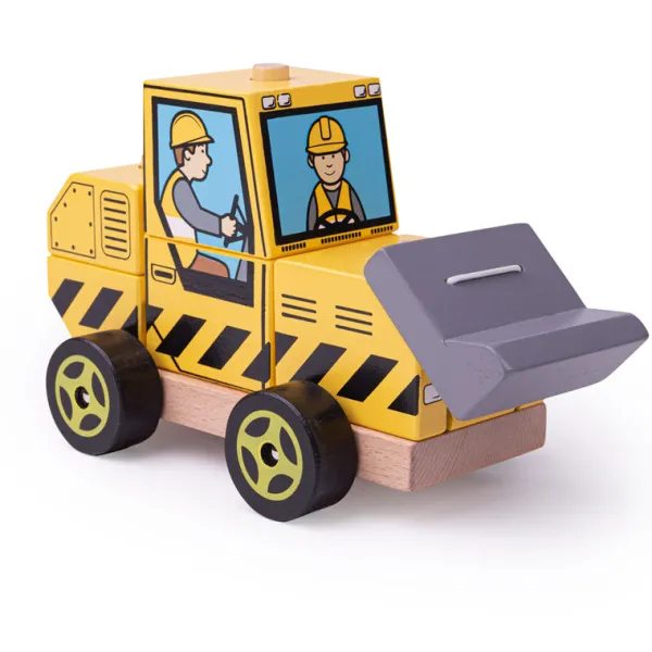 Bigjigs Baby Stacking Bulldozer