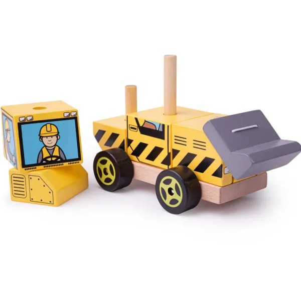 Bigjigs Baby Stacking Bulldozer