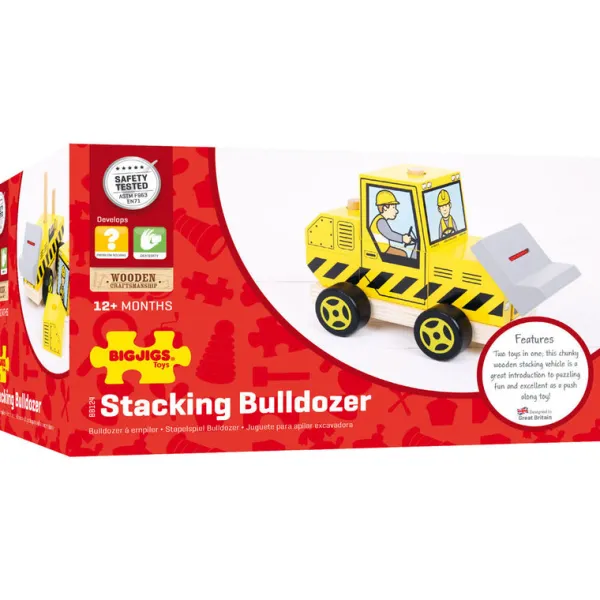 Bigjigs Baby Stacking Bulldozer