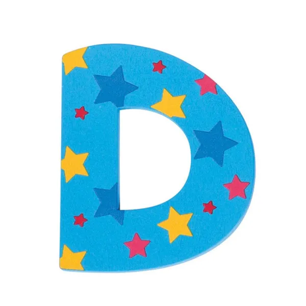 Bigjigs Toys Star Letter D (One Supplied)