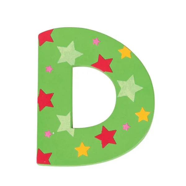 Bigjigs Toys Star Letter D (One Supplied)