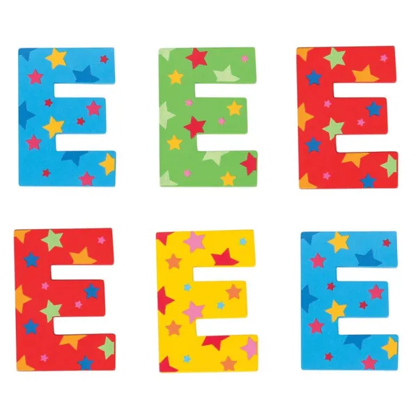 Bigjigs Toys Star Letter E (One Supplied)