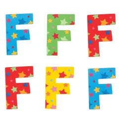 Bigjigs Toys Star Letter F (One Supplied)