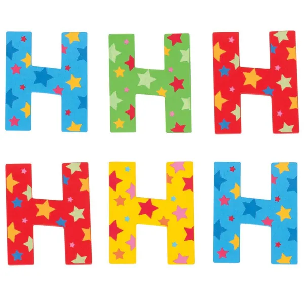 Bigjigs Toys Star Letter H (One Supplied)
