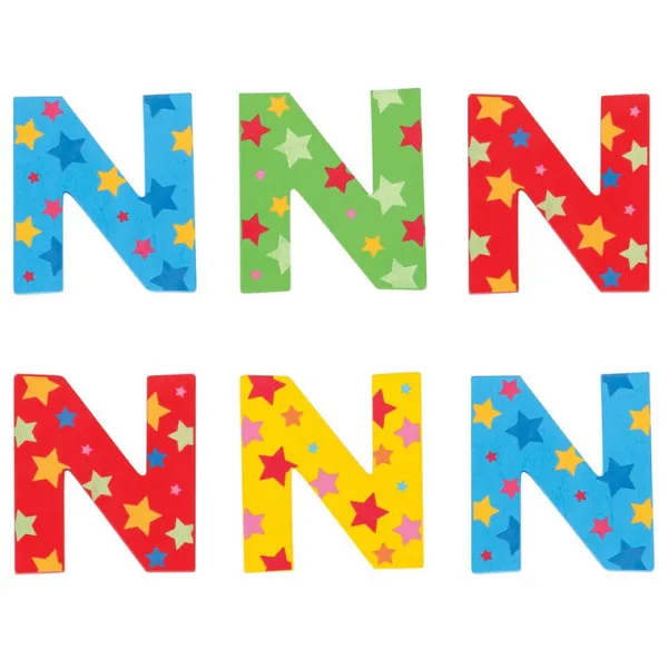 Bigjigs Toys Star Letter N (One Supplied)