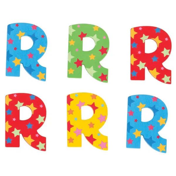 Bigjigs Toys Star Letter R (One Supplied)