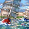 House of Puzzles Tall Ships - 1000 Piece Jigsaw Puzzle
