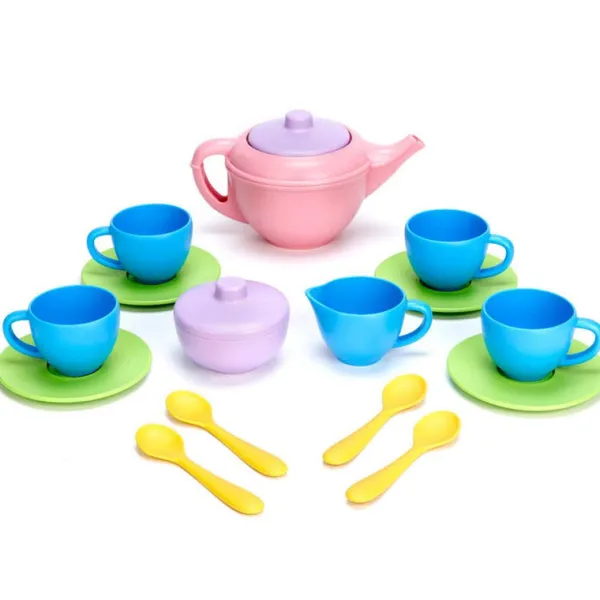 Green Toys Tea Set (Pink Teapot)
