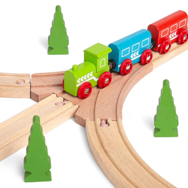 Bigjigs Rail Three Way Points (Pack of 2)