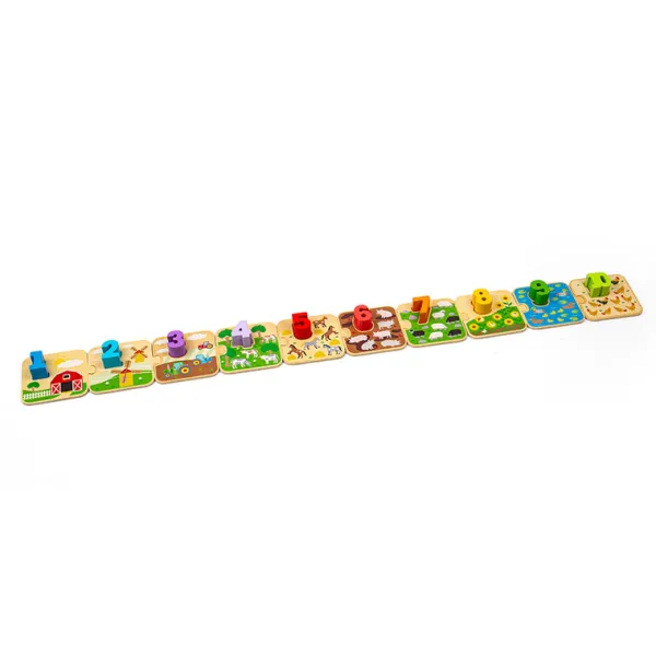 Bigjigs Toys 1-10 Tile Puzzle