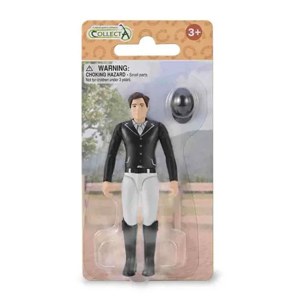CollectA Tournament Rider with Wide Brim Equestrian Helmet
