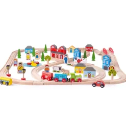 Bigjigs Rail Town and Country Train Set