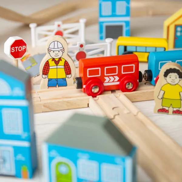 Bigjigs Rail Town and Country Train Set