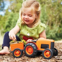 Green Toys Tractor Orange
