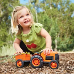 Green Toys Tractor Orange