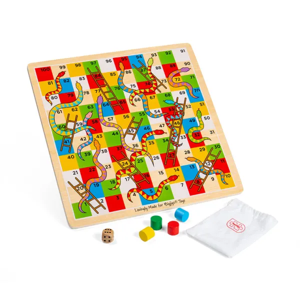 Bigjigs Toys Traditional Snakes and Ladders