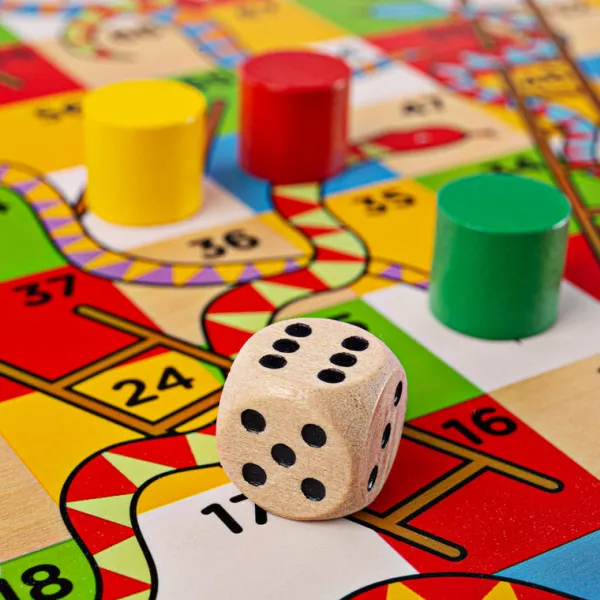 Bigjigs Toys Traditional Snakes and Ladders - DAMAGED BOX