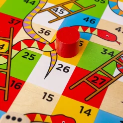 Bigjigs Toys Traditional Snakes and Ladders - DAMAGED BOX