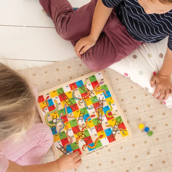 Bigjigs Toys Traditional Snakes and Ladders - DAMAGED BOX