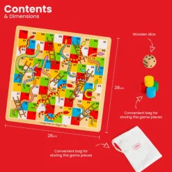 Bigjigs Toys Traditional Snakes and Ladders