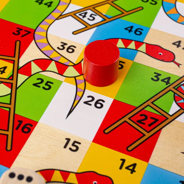 Bigjigs Toys Traditional Snakes and Ladders