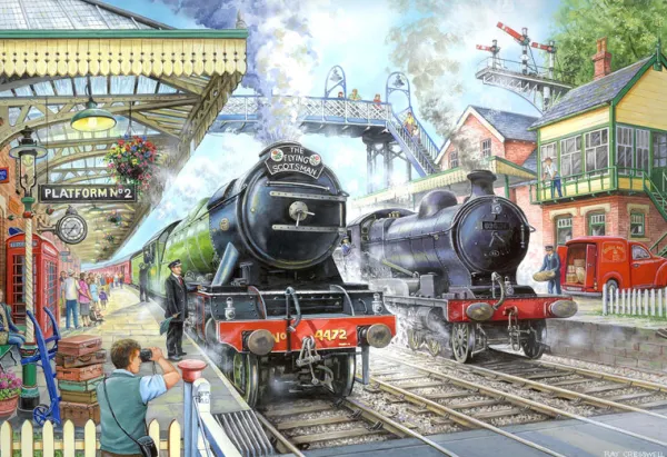 House of Puzzles Train Now Standing - 1000 Piece Jigsaw Puzzle