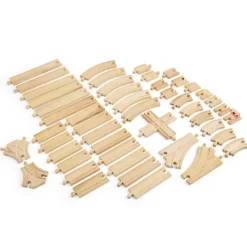 Bigjigs Rail Train Track Expansion Bundle (49 pieces)