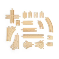 Bigjigs Rail Train Track Expansion Bundle (49 pieces)