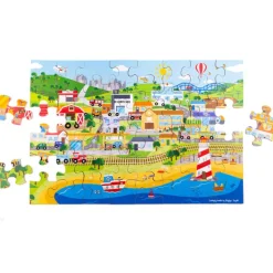 Bigjigs Toys Transport Town Floor Puzzle
