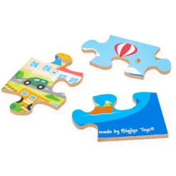 Bigjigs Toys Transport Town Floor Puzzle