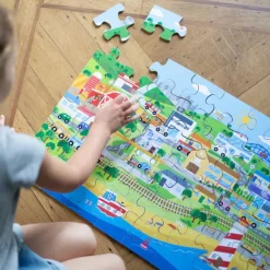 Bigjigs Toys Transport Town Floor Puzzle