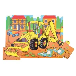 Bigjigs Toys Tray Puzzle Digger (9 Pieces)