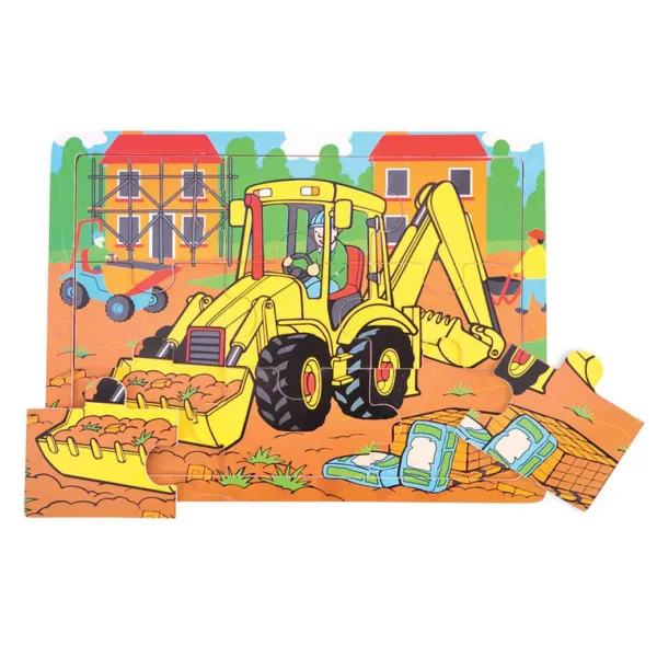 Bigjigs Toys Tray Puzzle Digger (9 Pieces)