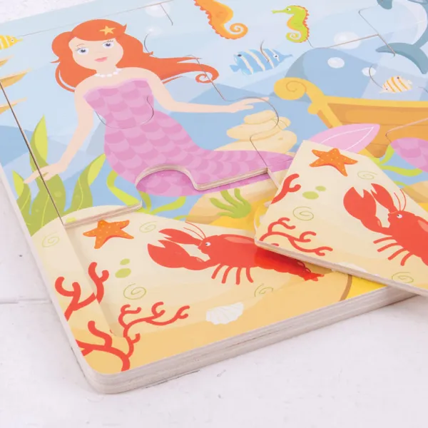 Bigjigs Toys Tray Puzzle (Mermaid)