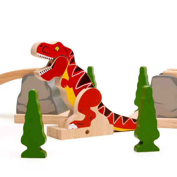 Bigjigs Rail T-Rex Bursting Bridge