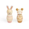 Bigjigs Toys Twist & Match Animals - Bear, Bunny